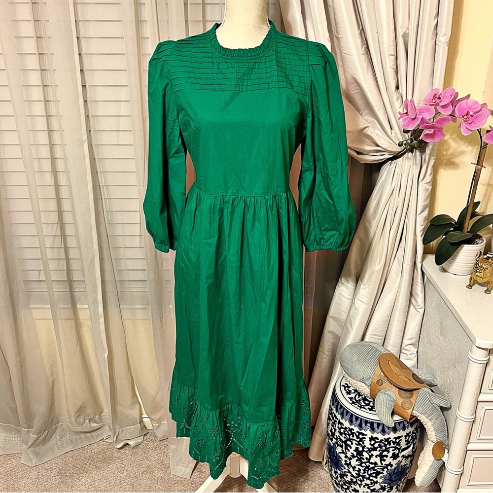 NWOT Crown & Ivy Lamar Green Dress Size 12